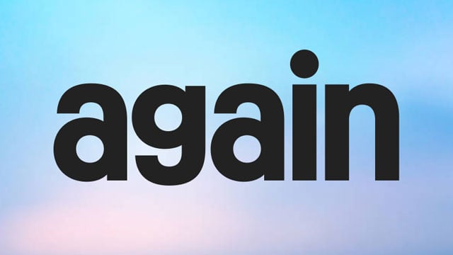 again logo